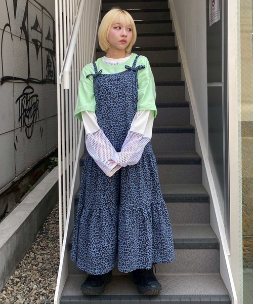 Candy Stripper（キャンディストリッパー）の「RIBBON TIERED CAMI ワンピース（ワンピース・レディース・ブラック/ブルー/ピンク・FREE）」の10枚目の写真