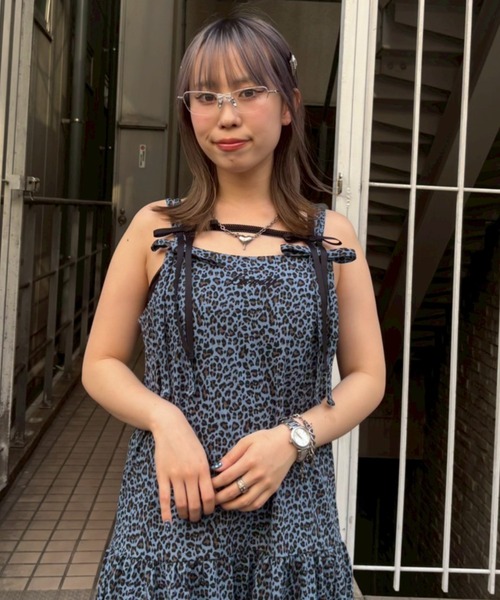 Candy Stripper（キャンディストリッパー）の「RIBBON TIERED CAMI ワンピース（ワンピース・レディース・ブラック/ブルー/ピンク・FREE）」の17枚目の写真