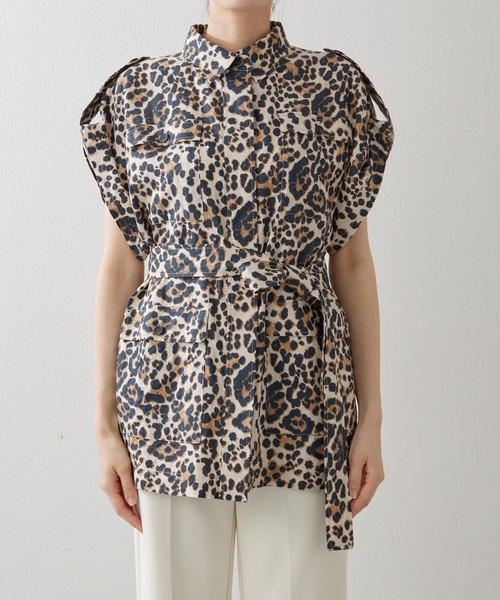 Whim Gazette（ウィムガゼット）の「レオパードサファリジレ（ベスト・レディース・ブラウン・FREE）」の17枚目の写真