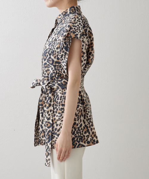Whim Gazette（ウィムガゼット）の「レオパードサファリジレ（ベスト・レディース・ブラウン・FREE）」の18枚目の写真