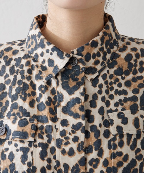 Whim Gazette（ウィムガゼット）の「レオパードサファリジレ（ベスト・レディース・ブラウン・FREE）」の20枚目の写真