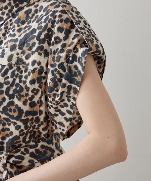 Whim Gazette（ウィムガゼット）の「レオパードサファリジレ（ベスト・レディース・ブラウン・FREE）」の21枚目の写真
