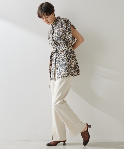 Whim Gazette（ウィムガゼット）の「レオパードサファリジレ（ベスト・レディース・ブラウン・FREE）」の7枚目の写真