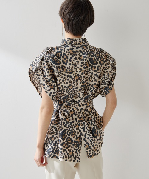 Whim Gazette（ウィムガゼット）の「レオパードサファリジレ（ベスト・レディース・ブラウン・FREE）」の10枚目の写真