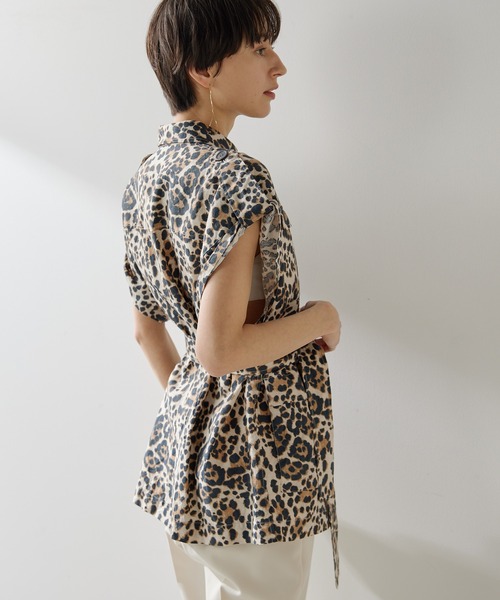 Whim Gazette（ウィムガゼット）の「レオパードサファリジレ（ベスト・レディース・ブラウン・FREE）」の13枚目の写真