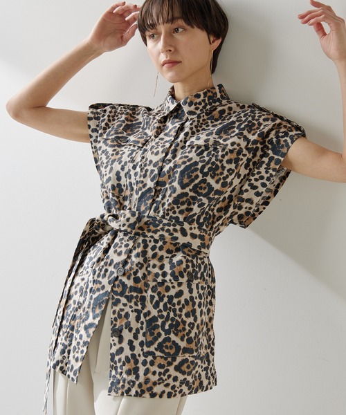 Whim Gazette（ウィムガゼット）の「レオパードサファリジレ（ベスト・レディース・ブラウン・FREE）」の5枚目の写真