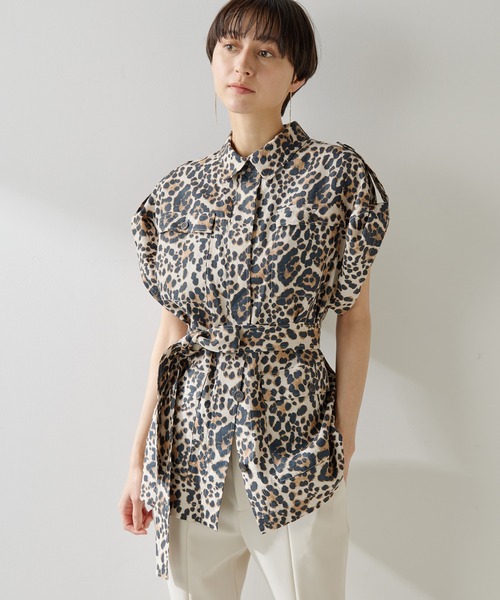 Whim Gazette（ウィムガゼット）の「レオパードサファリジレ（ベスト・レディース・ブラウン・FREE）」の3枚目の写真