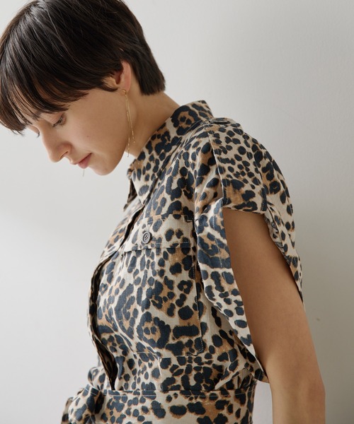 Whim Gazette（ウィムガゼット）の「レオパードサファリジレ（ベスト・レディース・ブラウン・FREE）」の9枚目の写真