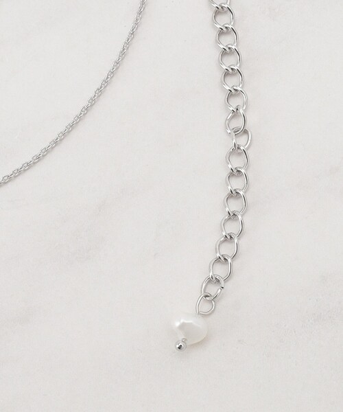 couture brooch（クチュールブローチ）の「ハートモチーフネックレス（ネックレス・レディース・シルバー・00）」の6枚目の写真