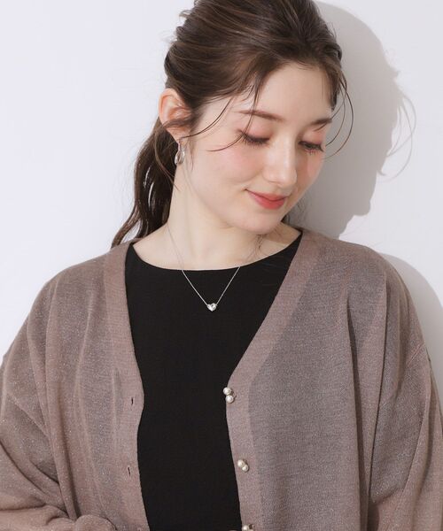 couture brooch（クチュールブローチ）の「ハートモチーフネックレス（ネックレス・レディース・シルバー・00）」の7枚目の写真