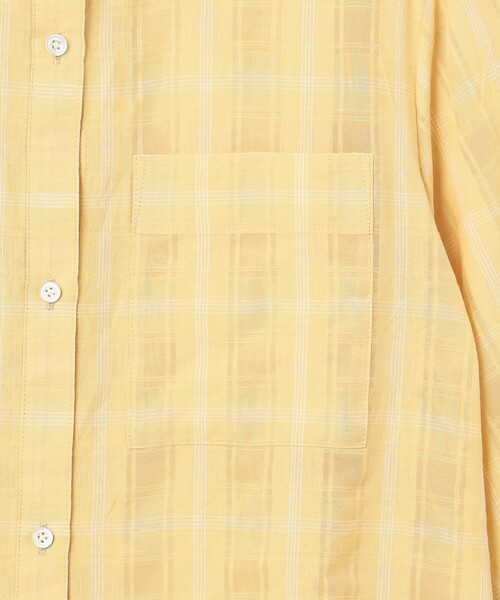J.PRESS(ジェイプレス)の「【洗える】SHEER チェック シャツ ブラウス(シャツ/ブラウス・レディース・オレンジ系3/ピーコックグリーン系3/ホワイト系3・9/11)」の15枚目の写真
