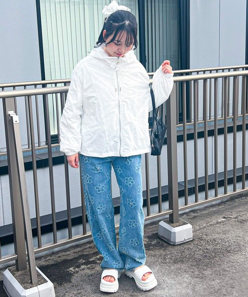 frunco(フランコ)の「【ZOZO限定】レースナイロンパーカー(ナイロンジャケット・レディース・ブルー/ベージュ/ホワイト・MEDIUM)」の14枚目の写真