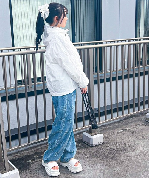 frunco(フランコ)の「【ZOZO限定】レースナイロンパーカー(ナイロンジャケット・レディース・ブルー/ベージュ/ホワイト・MEDIUM)」の15枚目の写真