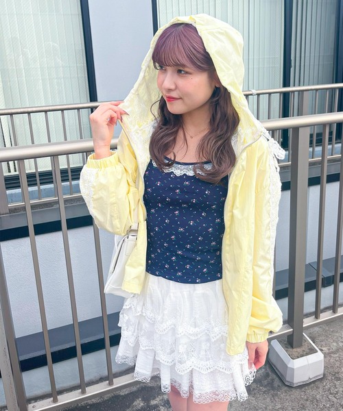 frunco(フランコ)の「【ZOZO限定】レースナイロンパーカー(ナイロンジャケット・レディース・ブルー/ベージュ/ホワイト・MEDIUM)」の22枚目の写真