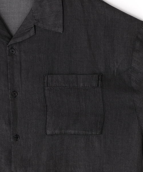 DANKE SCHON(ダンケシェーン)の「DankeSchon/ダンケシェーン/TENCEL OPENCOLLAR SSH(シャツ/ブラウス・レディース・ブラック・L/M)」の8枚目の写真