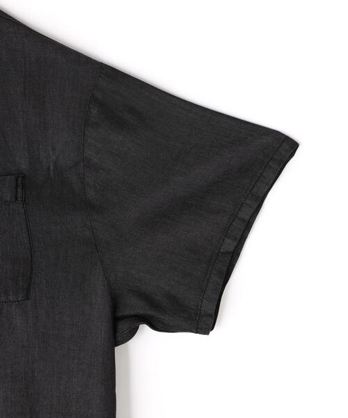 DANKE SCHON(ダンケシェーン)の「DankeSchon/ダンケシェーン/TENCEL OPENCOLLAR SSH(シャツ/ブラウス・レディース・ブラック・L/M)」の9枚目の写真