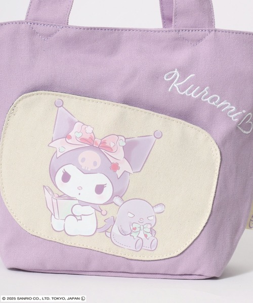 sanrio(サンリオ)の「sanrio(サンリオ)マイメロディ&クロミ周年モデル キャラクタープリント ダイカットポケットキャンバストートバッグ/ミニトート(トートバッグ・レディース・アイボリー/ブラック/ラベンダー/ピンク・FREE)」の19枚目の写真