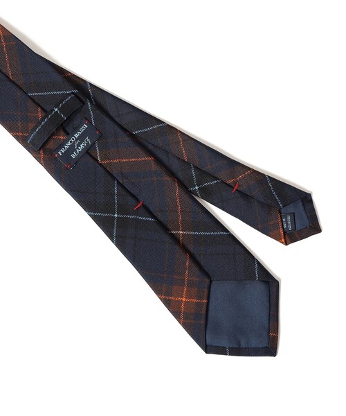 FRANCO BASSI（フランコバッシ）の「FRANCO BASSI / シルク チェック柄 ネクタイ（ネクタイ・メンズ・ブルー・ONE SIZE）」の2枚目の写真
