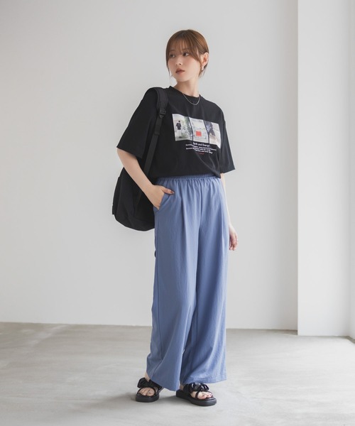 HusHusH(ハッシュアッシュ)の「HusHusH フォトプリントTシャツ(Tシャツ/カットソー・レディース・オフホワイト/ブルー/ブラック・M/L)」の14枚目の写真