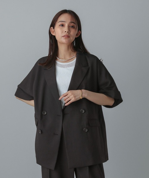 GLOBAL WORK（グローバルワーク）の「リネンライクセットアップ