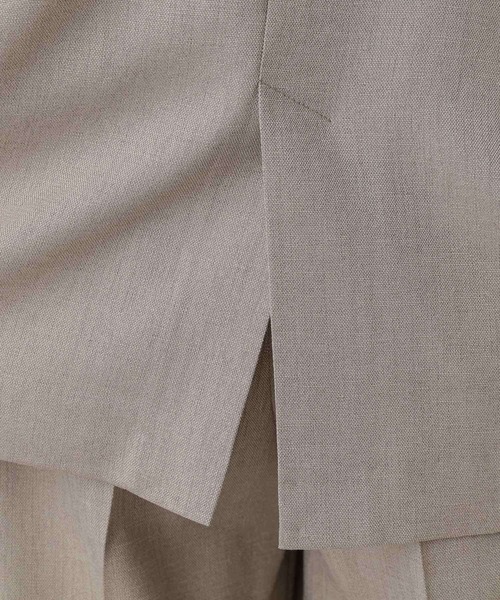 GLOBAL WORK（グローバルワーク）の「MATINEE LINE/リネンライクWジャケット半袖/495637（テーラードジャケット・レディース・ブラウン/ブラック/アイボリー・SMALL/MEDIUM/LARGE）」の12枚目の写真