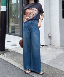 fredy emue | ドロストセミワイドデニムパンツ(デニムパンツ)