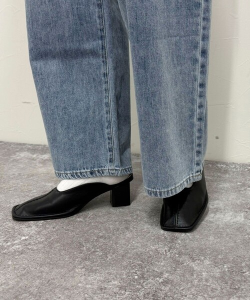 fredy emue（フレディエミュ）の「ドロストセミワイドデニムパンツ（デニムパンツ・レディース・ブルー/サックスブルー・36/38）」の14枚目の写真