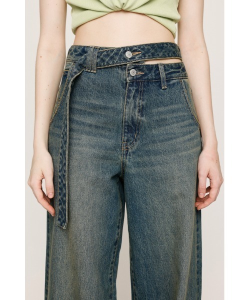 SLY（スライ）の「DOUBLE HOLE BELT STRAIGHT PT ダブル ホール
