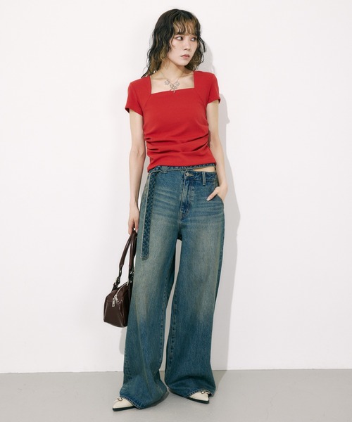 セール】DOUBLE HOLE BELT STRAIGHT PT ダブル ホール ベルト