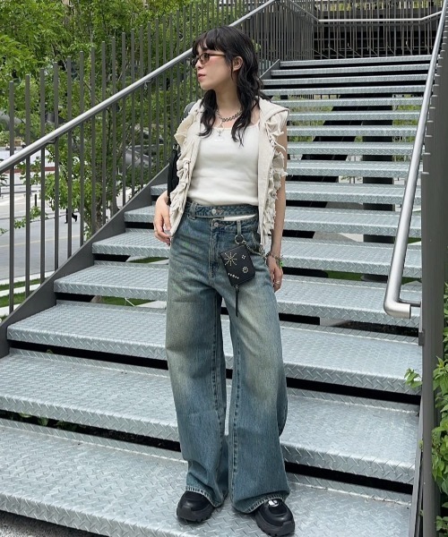 SLY（スライ）の「DOUBLE HOLE BELT STRAIGHT PT ダブル ホール