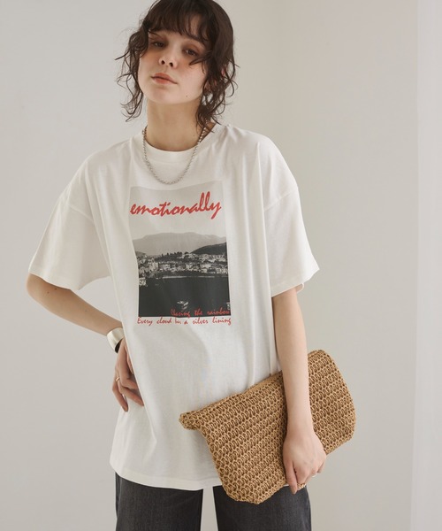 カラーロゴ フォトプリント オーバーサイズ Tシャツ（Tシャツ