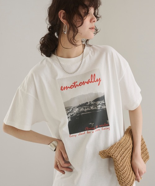 カラーロゴ フォトプリント オーバーサイズ Tシャツ（Tシャツ