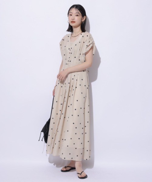 【新品】Mystrada♡ゆるタックリネンワンピース ゆるタックリネンワンピース（ワンピース）｜Mystrada（マイ
