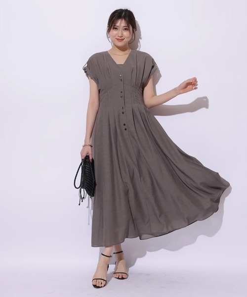 Mystrada（マイストラーダ）の「ゆるタックリネンワンピース