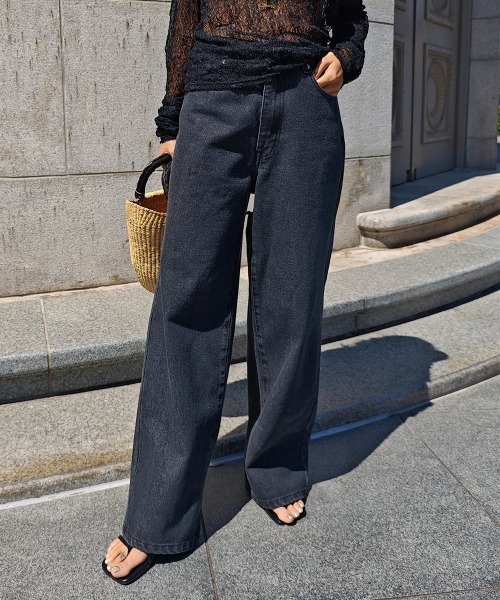 esutoreja（エストレジャ）の「バックカットアウトデニム（デニムパンツ・レディース・ライトブルー/ブラック・S/M）」の9枚目の写真