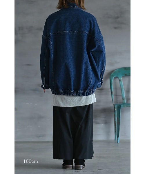 2WAY] UNISEX ビッグシルエットデニムジャケット（デニム