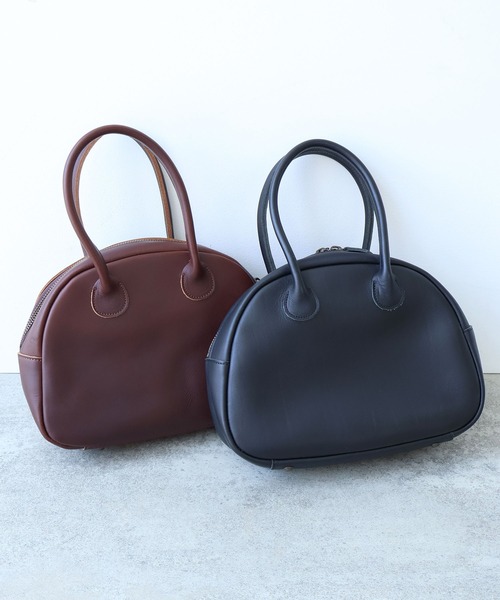 bulle de savon(ビュルデサボン)の「△leather daikei bag(ハンドバッグ・レディース・ブラック/ダークブラウン・FREE)」の15枚目の写真