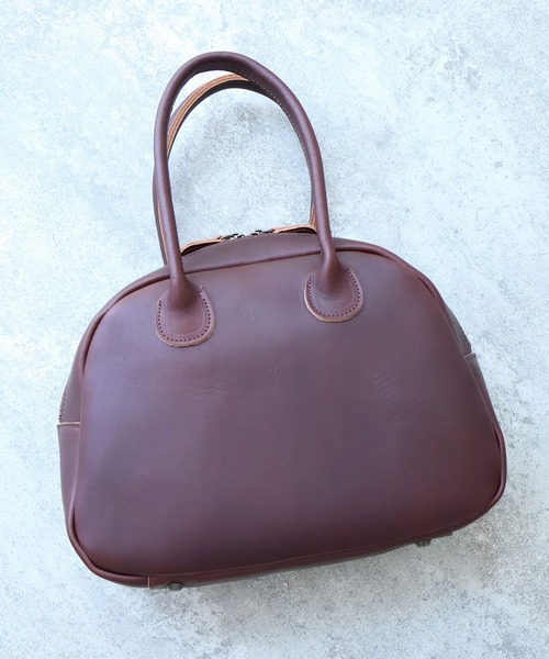 bulle de savon(ビュルデサボン)の「△leather daikei bag(ハンドバッグ・レディース・ブラック/ダークブラウン・FREE)」の11枚目の写真