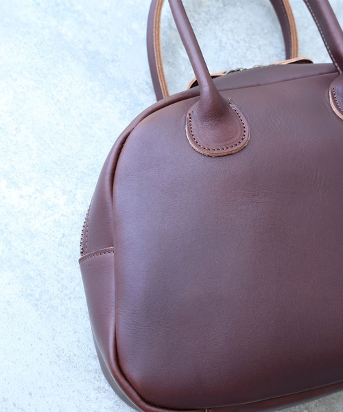bulle de savon(ビュルデサボン)の「△leather daikei bag(ハンドバッグ・レディース・ブラック/ダークブラウン・FREE)」の10枚目の写真