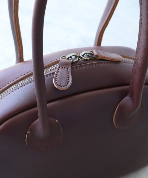 bulle de savon(ビュルデサボン)の「△leather daikei bag(ハンドバッグ・レディース・ブラック/ダークブラウン・FREE)」の9枚目の写真