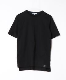 UN3D. アンスリード 変形Tシャツ アシメ ブラック コットン FREE