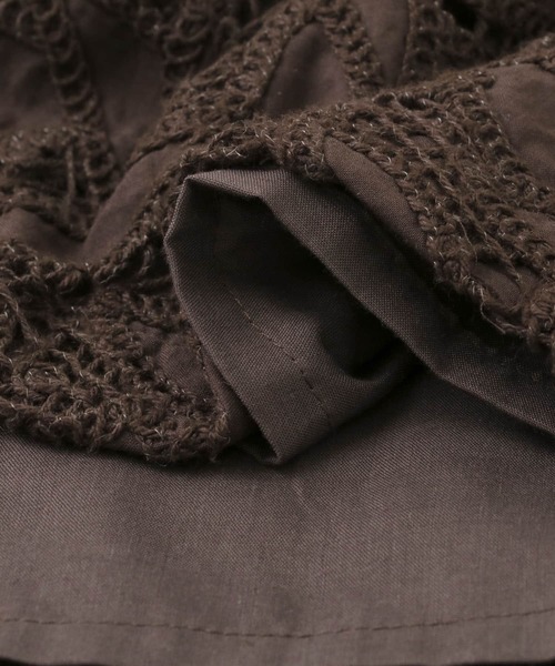 KBF（ケイビーエフ）の「ケミカルレースBIGシャツ（シャツ/ブラウス・レディース・ブラウン/アイボリー・ONE）」の21枚目の写真