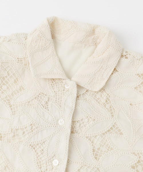 KBF（ケイビーエフ）の「ケミカルレースBIGシャツ（シャツ/ブラウス・レディース・ブラウン/アイボリー・ONE）」の22枚目の写真