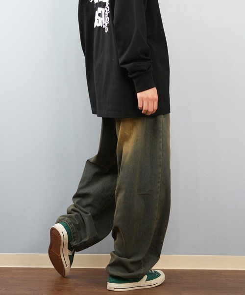 DC（ディーシー）の「DC/ディーシー スーパーワイドデニム/ロンパン DPT254035（デニムパンツ・メンズ・ブラック系その他/ライトインディゴブルー/ダークインディゴブルー・L/M/XL）」の17枚目の写真
