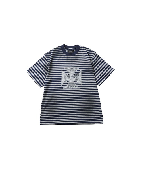MSG(エムエスジー)の「オーバーサイズグラフィックボーダー半袖Tシャツ【UNISEX】(Tシャツ/カットソー・メンズ・ブラック/ネイビー・S/M/L)」の17枚目の写真