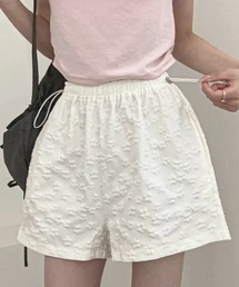 【ZOZO限定】フラワーエンボスショートパンツ