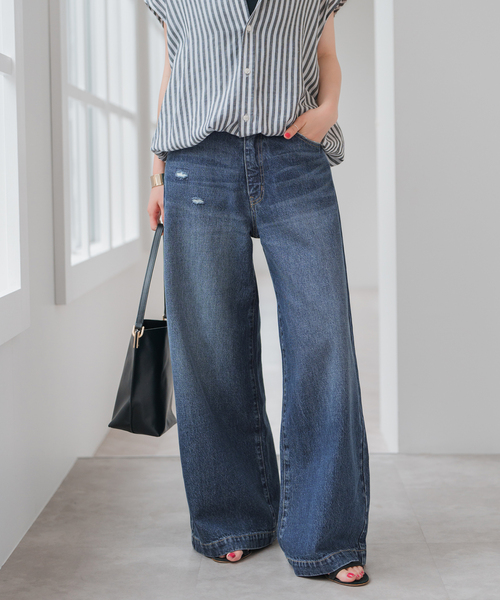 【mocoさま専用】Spick and Span 5 1/2 BAGGY 追加2》5 1/2 BAGGY DENIM（デニムパンツ）｜Spick & Span