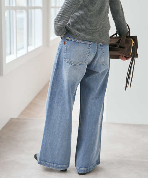 Spick & Span(スピックアンドスパン)の「《追加2》5 1/2 BAGGY DENIM(デニムパンツ・レディース・サックスブルー/ブルー系その他・27/28/29/26)」の7枚目の写真