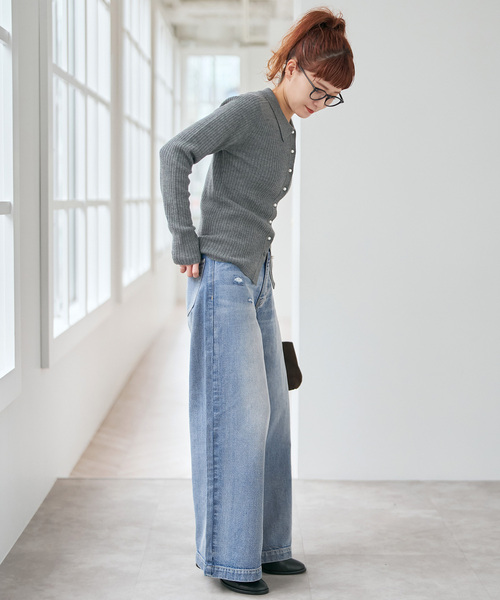 Spick & Span(スピックアンドスパン)の「《追加2》5 1/2 BAGGY DENIM(デニムパンツ・レディース・サックスブルー/ブルー系その他・27/28/29/26)」の8枚目の写真