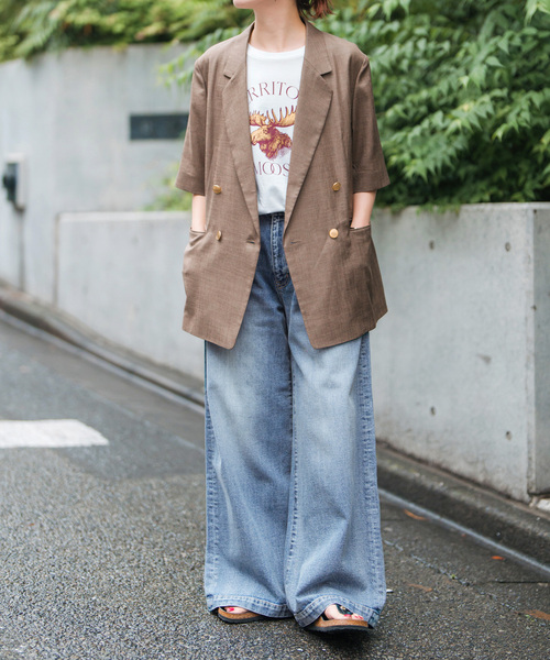 Spick & Span(スピックアンドスパン)の「《追加2》5 1/2 BAGGY DENIM(デニムパンツ・レディース・サックスブルー/ブルー系その他・27/28/29/26)」の12枚目の写真